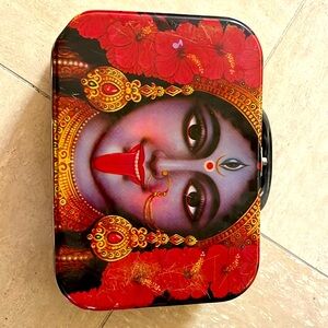 Metal lunchbox with Hindu God